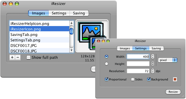 iResizer for Mac